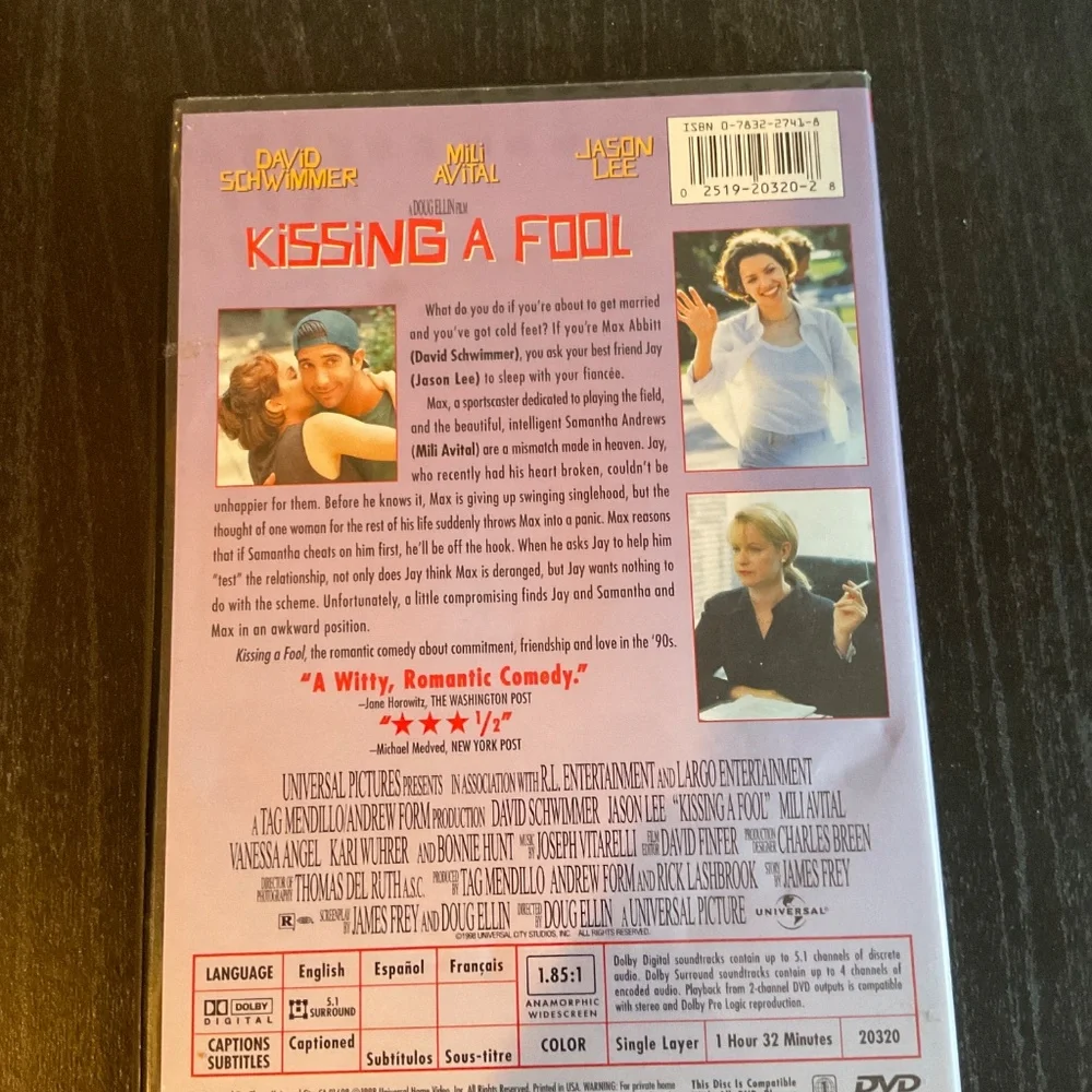 DVD - Kissing a Fool.  V12